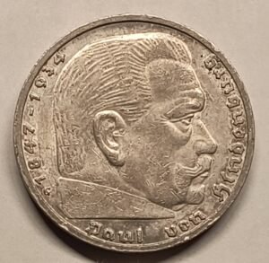 5 Reichsmark 1938-G Hindenburg
