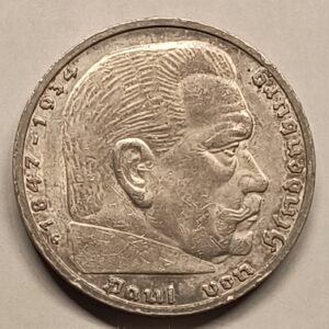 5 Reichsmark 1938-G Hindenburg
