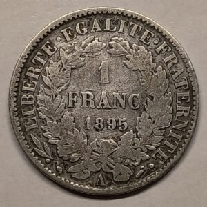 1 Franco 1895-A - Ceres reverso