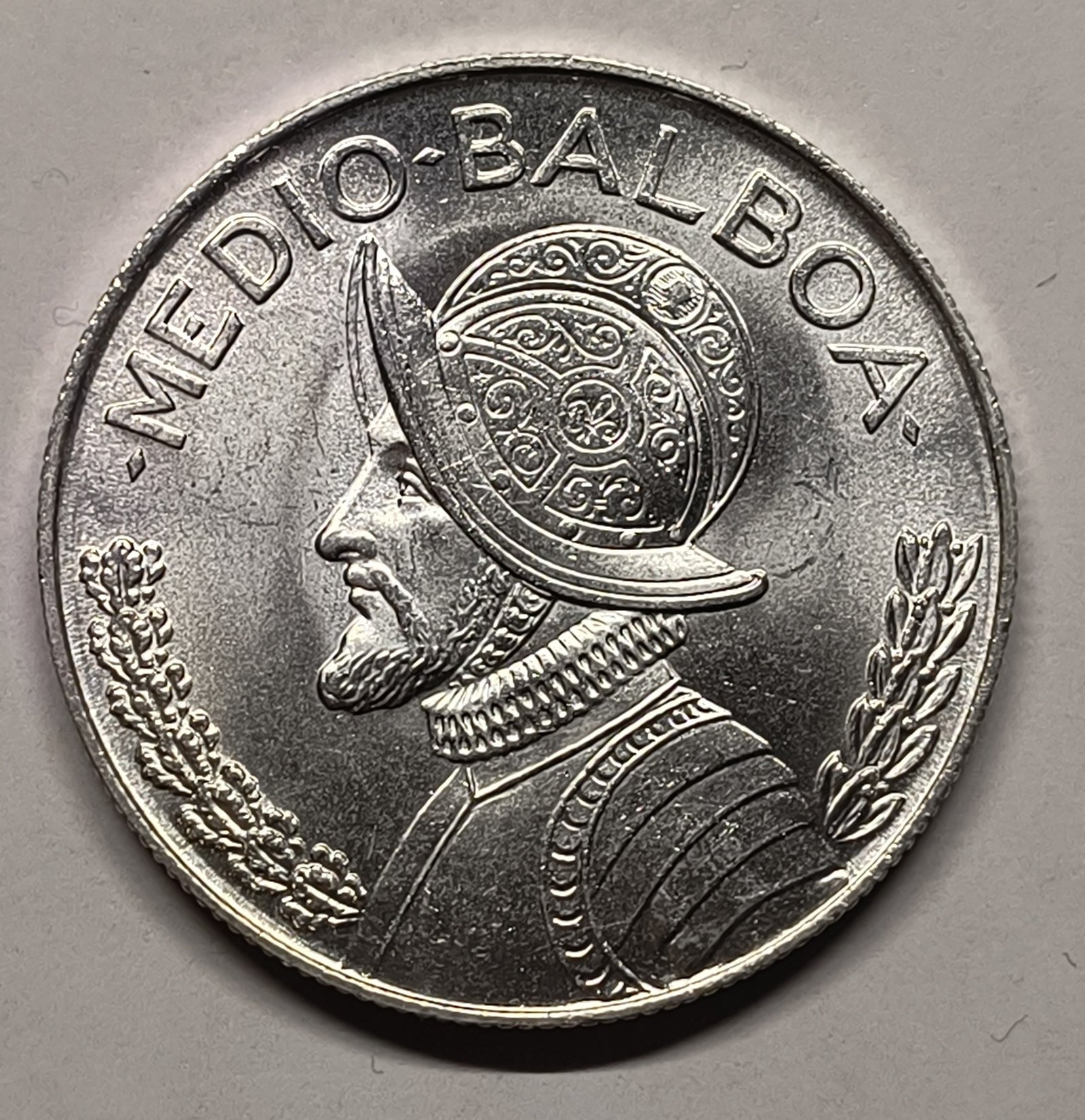 Medio Balboa Panamá 1962 Vasco Núñez de Balboa – Plata 0,900 – EBC+