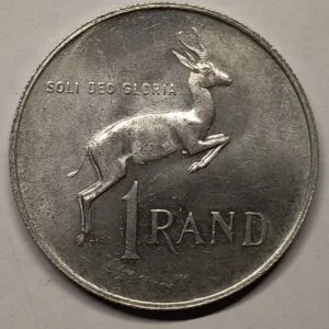 1 Rand Sudáfrica 1967 Dr. Verwoerd anverso