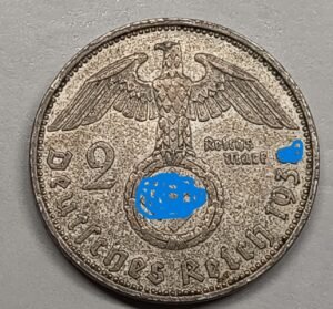 2 Reichsmark Alemania (1936-1939) – Fecha/Ceca Aleatoria · Plata 0,625 · ArgentumSun
