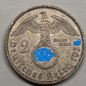 2 Reichsmark Alemania (1936-1939) – Fecha/Ceca Aleatoria · Plata 0,625 · ArgentumSun
