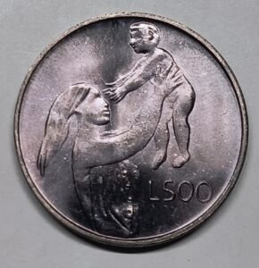 500 Lire San Marino 1972 – Pátina Rojiza · Plata 0,835 · ArgentumSun