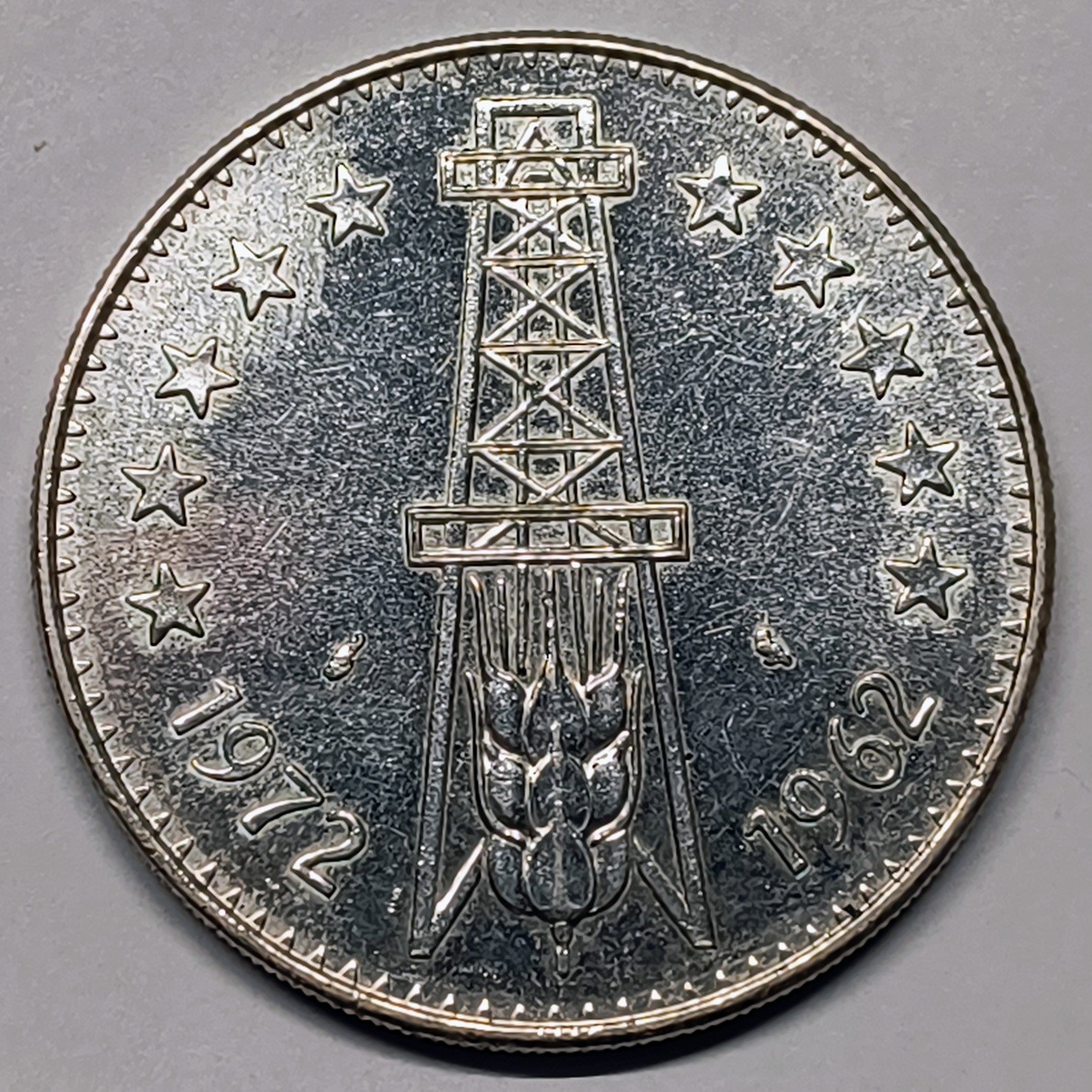 5 Dinars Argelia 1972 – 10.º Aniversario Independencia · Plata 0,750 · ArgentumSun