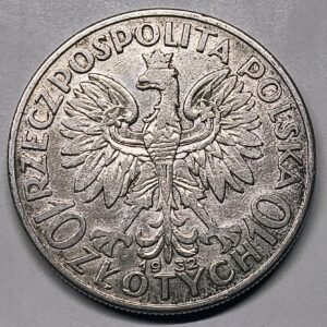 10 Zlotys Polonia 1932 – Londres reverso