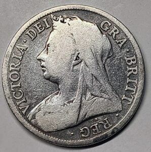 Media Corona Reino Unido 1895 - Victoria (Old Head)