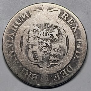 Media Corona Reino Unido 1818 - Jorge III reverso