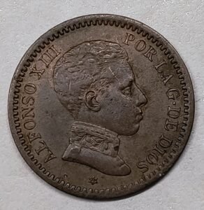 2 Céntimos España 1904 – Alfonso XIII – 4º Retrato · Bronce 0,950 · ArgentumSun
