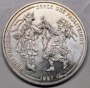 1000 Escudos Portugal 1997 – Pauliteiros de Miranda · Plata 0,500 · ArgentumSun