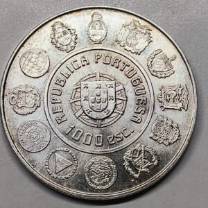 1000 Escudos Portugal 1997 – Pauliteiros de Miranda reverso