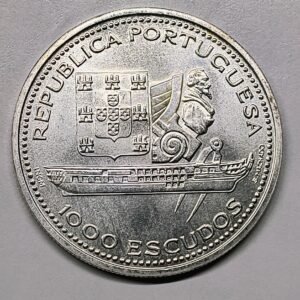 1000 Escudos Portugal 1996 - Fragata Fernando II reverso