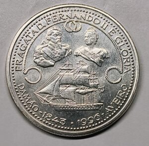 1000 Escudos Portugal 1996 - Fragata Fernando II · Plata 0,500 · ArgentumSun