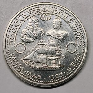 1000 Escudos Portugal 1996 - Fragata Fernando II · Plata 0,500 · ArgentumSun