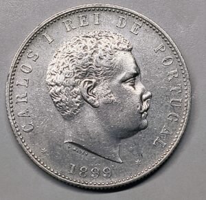 1000 Réis Portugal 1899 – Carlos I · Plata 0,917 · ArgentumSun
