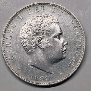 1000 Réis Portugal 1899 – Carlos I · Plata 0,917 · ArgentumSun