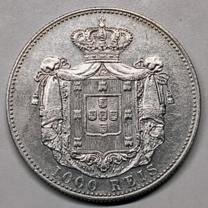 1000 Réis Portugal 1899 – Carlos I reverso