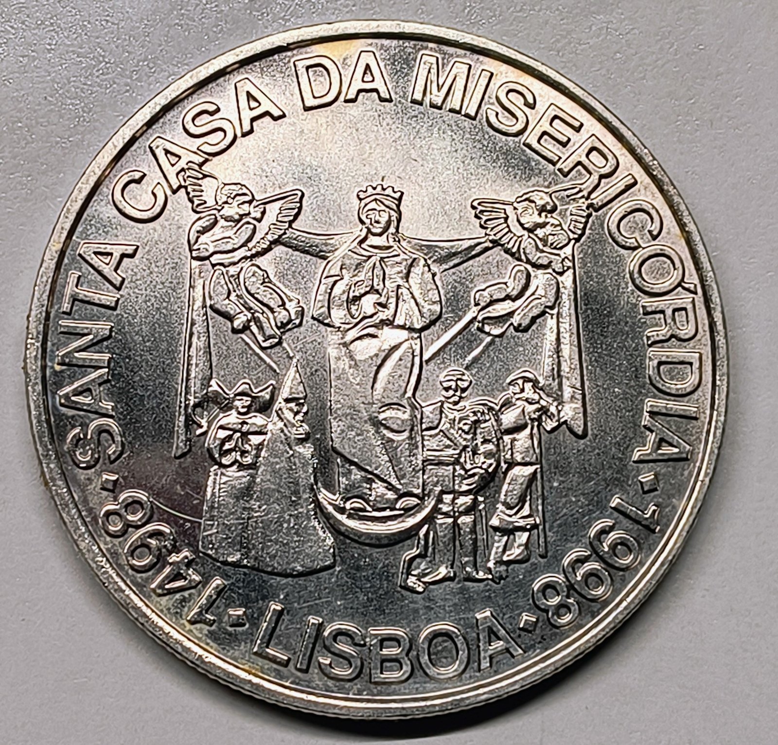 1000 Escudos Portugal 1998 – 500 Aniv. Santa Casa Misericordia · Plata 0,500 · ArgentumSun