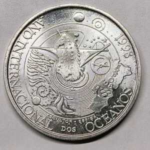 1000 Escudos Portugal 1998 – Año de los Océanos – anverso