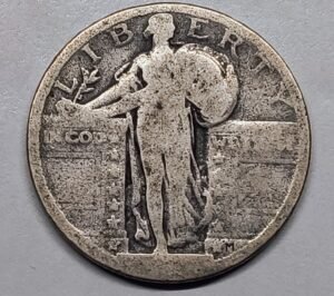 Standing Liberty Quarter – Fecha Borrada · Plata 0,900 · ArgentumSun