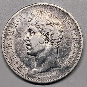 5 Francos Francia 1830-L – Carlos X – · Plata 0,900 · ArgentumSun