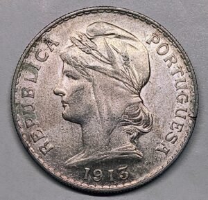 50 Centavos Portugal 1913 — República Portuguesa — Plata 835 · Plata 0,835 · ArgentumSun