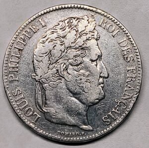 5 Francs Francia 1836 — Louis-Philippe · Plata 0,900 · ArgentumSun