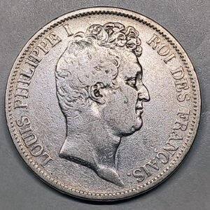 5 Francs Plata Louis-Philippe I – Francia 1830 (Estrella) · Plata 0,900 · ArgentumSun