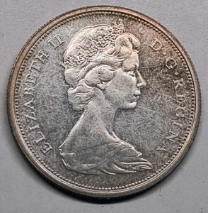 50 Cents Canadá 1965 – Isabel II · Plata 0,800 · ArgentumSun