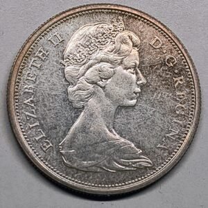 50 Cents Canadá 1965 – Isabel II · Plata 0,800 · ArgentumSun