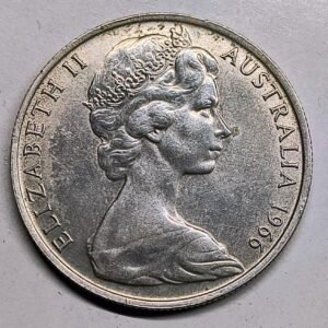 50 Cents Australia 1966 – Isabel II · Plata 0,800 · ArgentumSun