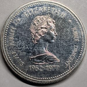 1 Dólar Canadá 1977 – Jubileo de Plata Isabel II · Plata 0,500 · ArgentumSun