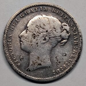 1 Chelín (1 Shilling) Reino Unido 1886 – Reina Victoria · Plata 0,925 · ArgentumSun