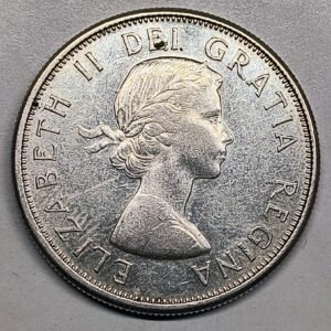 50 Cents Canadá 1964 – Isabel II · Plata 0,800 · ArgentumSun