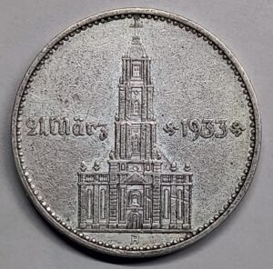2 Reichsmark Plata Alemania 1934-A – Iglesia Garnison · Plata 0,625 · ArgentumSun