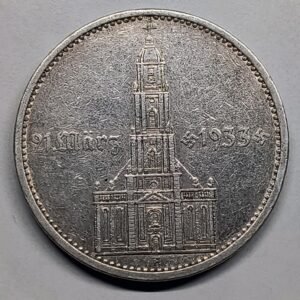5 Reichsmark Plata Alemania 1934-A – Iglesia Garnison · Plata 0,900 · ArgentumSun