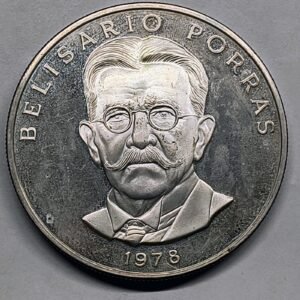 5 Balboas Plata Panamá 1978 – Belisario Porras 75 Aniversario · Plata 0,925 · ArgentumSun