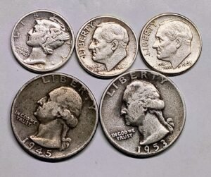 Lote Plata Chatarra USA – Dimes y Quarters · Plata 0,900 · ArgentumSun