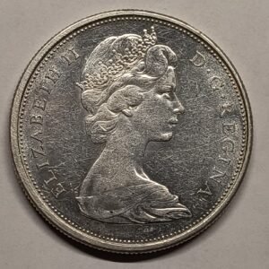 50 Cents Canadá 1965 – Isabel II · Plata 0,800 · ArgentumSun