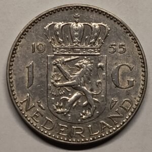1 Florín Países Bajos 1955 - Juliana I reverso
