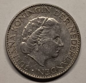 1 Florín Países Bajos 1955 - Juliana I