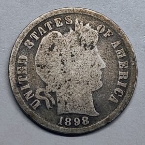1 Dime 1898 Barber Plata · Plata 0,900 · ArgentumSun