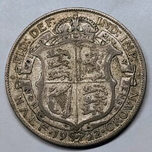 Half Crown George V 1922 Reino Unido reverso