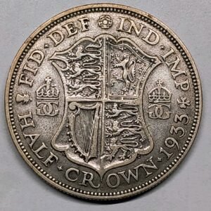 Half Crown George V 1933 Reino Unido reverso