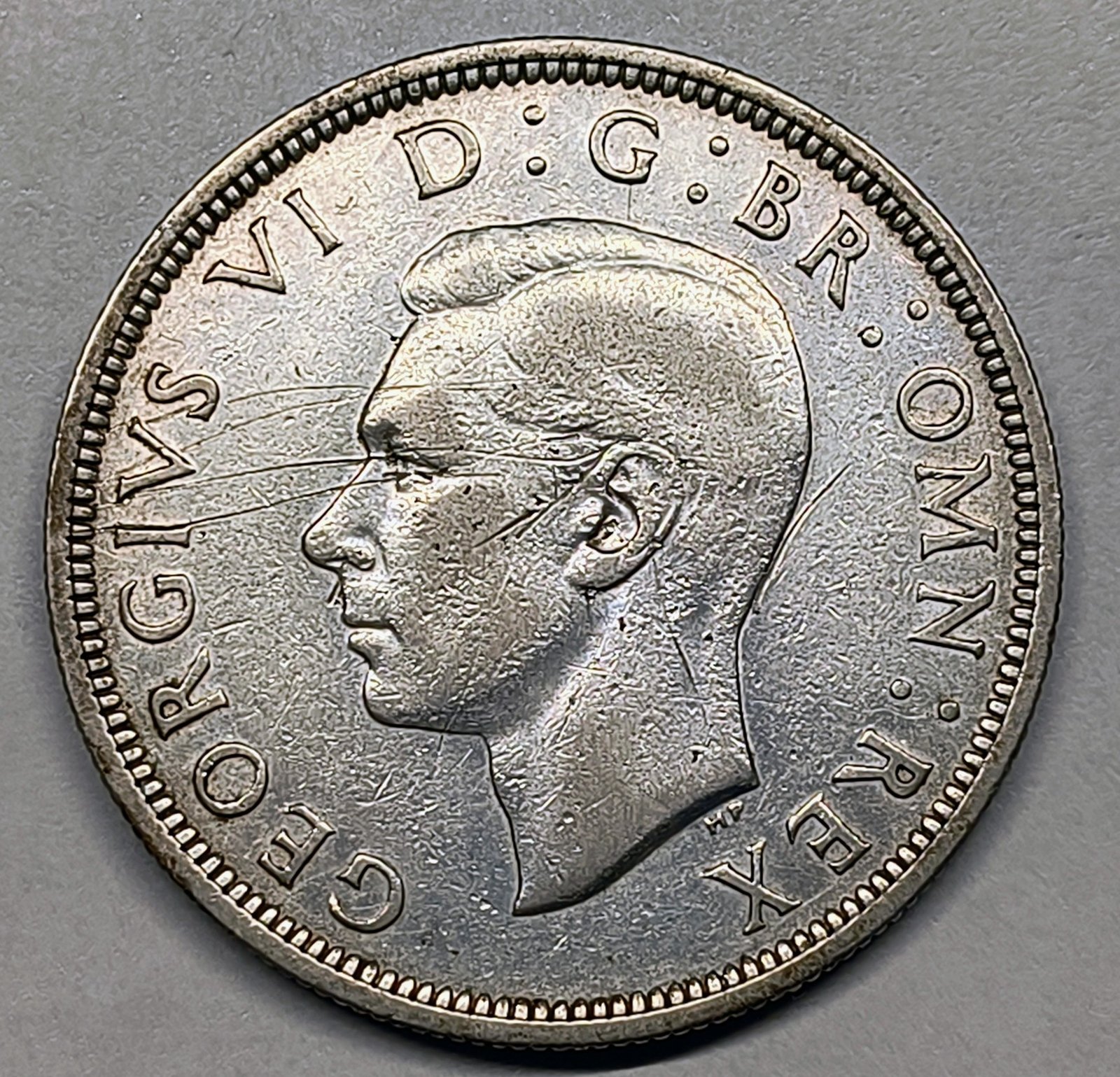 Half Crown George VI 1938 Reino Unido · Plata 0,500 · ArgentumSun