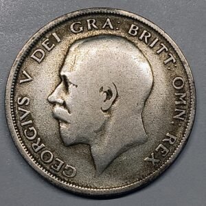 Half Crown George V 1920 Reino Unido anverso