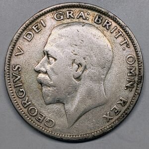 Half Crown George V 1928 Reino Unido anverso