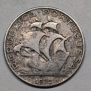 2,5 Escudos 1932 Plata — República Portuguesa Carabela anverso