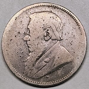 2 Shillings Kruger 1894 Plata — República Sudafricana ZAR anverso