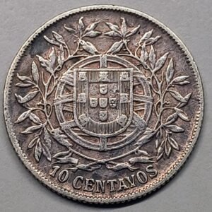 10 Centavos República Portuguesa 1915 reverso